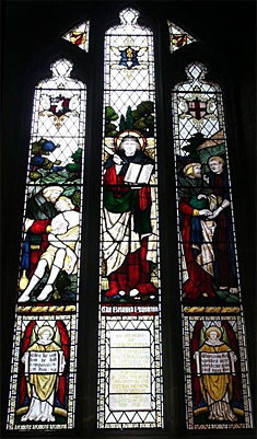 Sir Charles Hastings Window, Worcester Cathedral. Given by the BMA on their centenary 1832-1932.